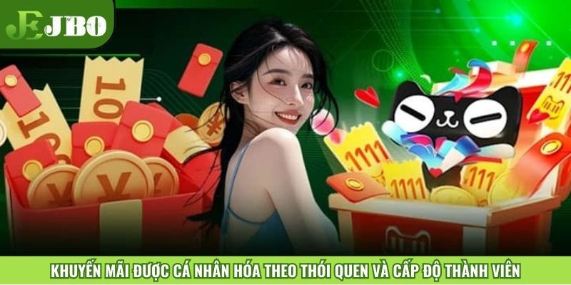 Khuyến mãi được cá nhân hóa theo thói quen và cấp độ thành viên